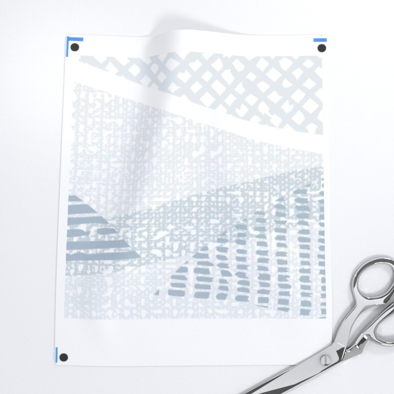 Blue Gray Waves Large Scale Neutral Geometric Abstract Ocean Modern Beach Home Custom Pre-pasted Wallpaper by Spoonflower Pre-Pasted Wallpaper 2FT Wide